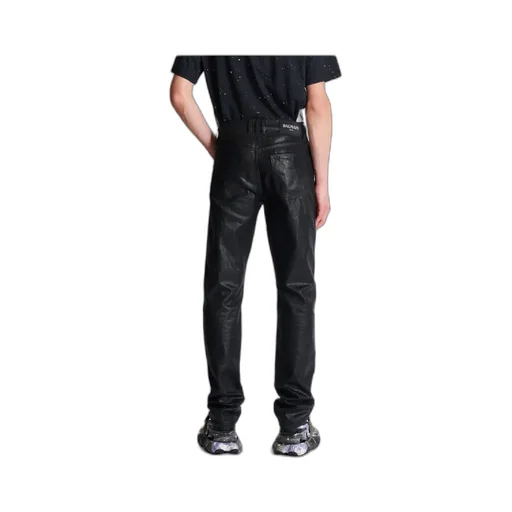 Logo Patch Straight Leg Trousers