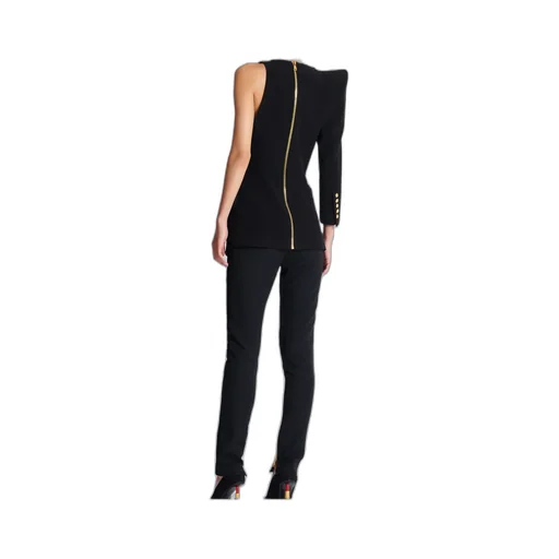Structured Shoulder Asymmetric Jacket