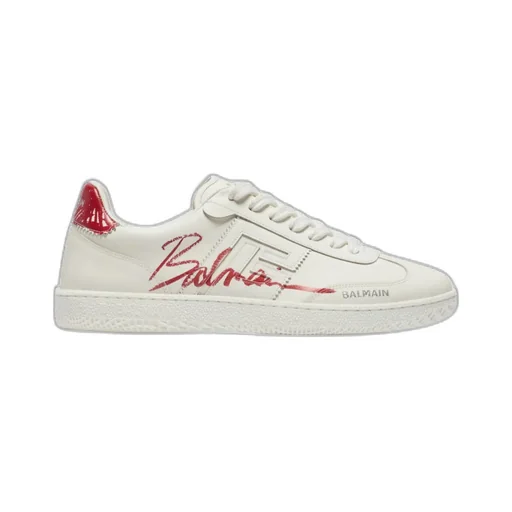 Balmain Swan Lipstick Trainers
