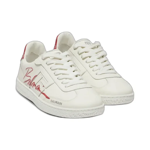 Balmain Swan Lipstick Trainers