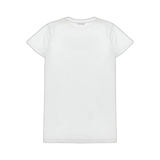 Logo Appliqué Crewneck Straight Hem Dress