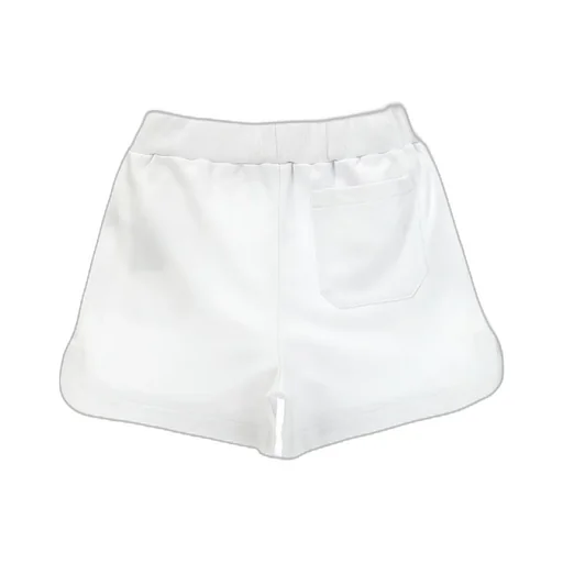 Kids Logo Embossed High Waist Shorts