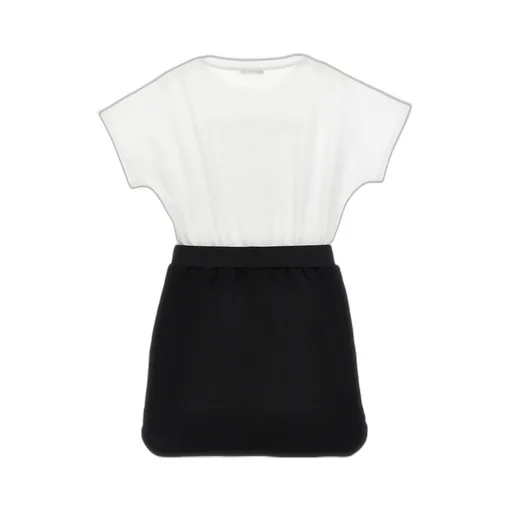 Logo Printed Crewneck Dress