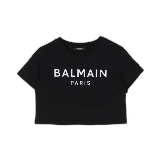 Logo Printed Cropped T-Shirt