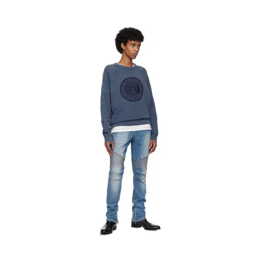 Slim-Fit Biker Jeans