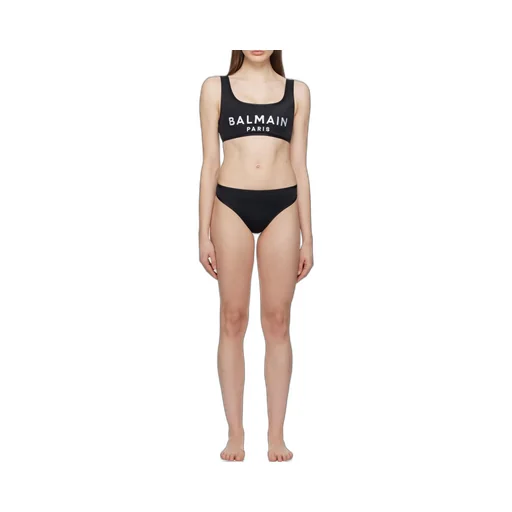 Logo Printed Two Piece Swimsuit