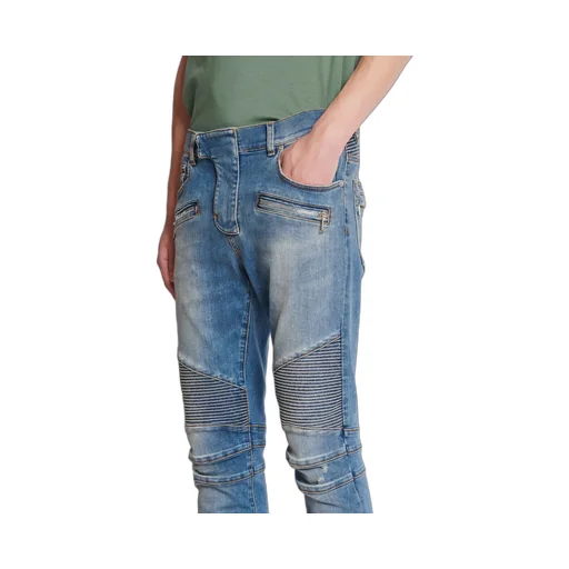 Slim-Fit Biker Jeans