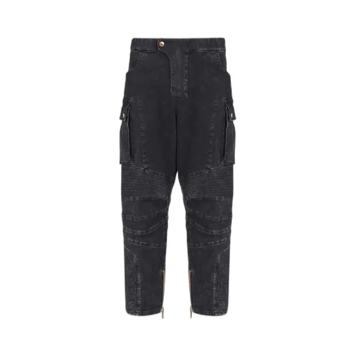 Denim Cargo Jeans
