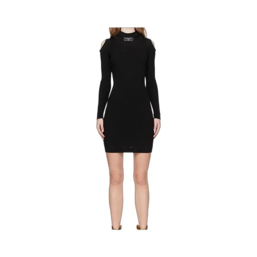 Knit Dress With Cut-Out Shoulders