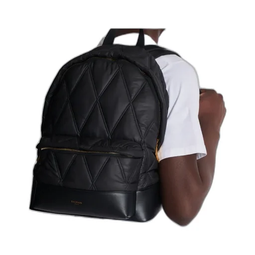Quilted Nylon Backpack