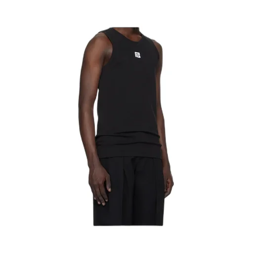 Monogram-Embroidery Tank Top