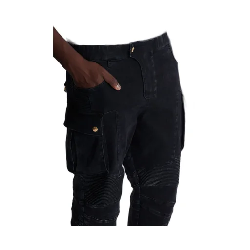 Denim Cargo Jeans