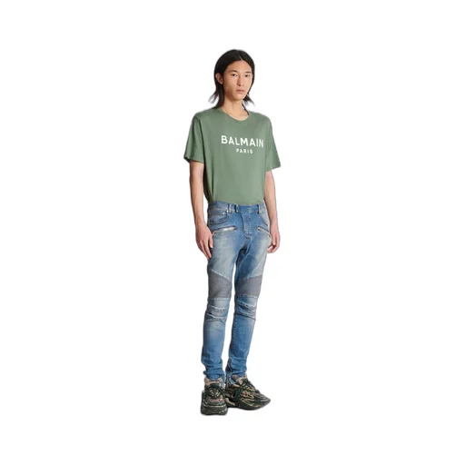 Slim-Fit Biker Jeans