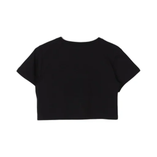 Logo Printed Cropped T-Shirt