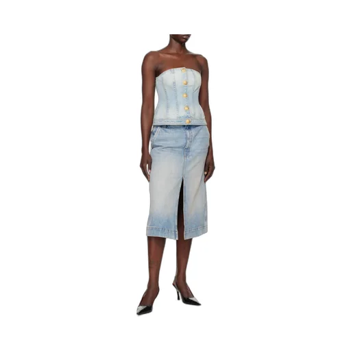 Denim Corset Top
