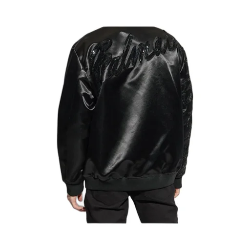 Sequin Embellished Bomber Jacket