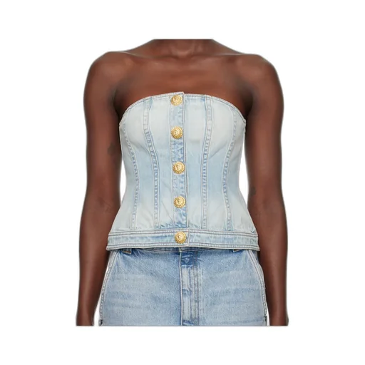 Denim Corset Top