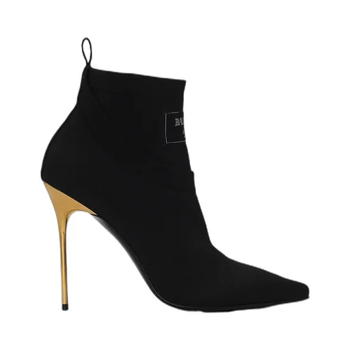 Crewneck Knit Ankle Boots