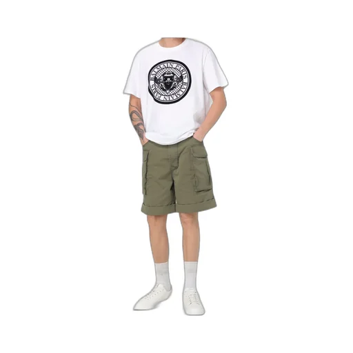 Turn-Up Hem Cargo Shorts