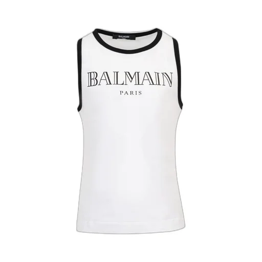 Logo Printed Racerback Tank Top