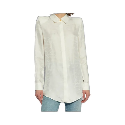 Long Sleeved Jacquard Patterned Shirt