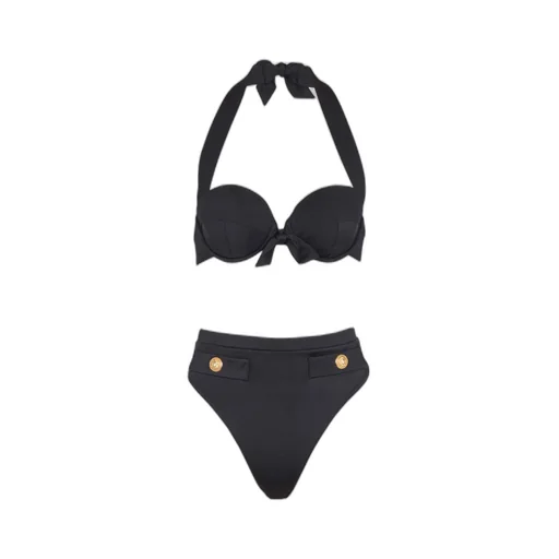 Two-Piece Swimsuit With Buttons