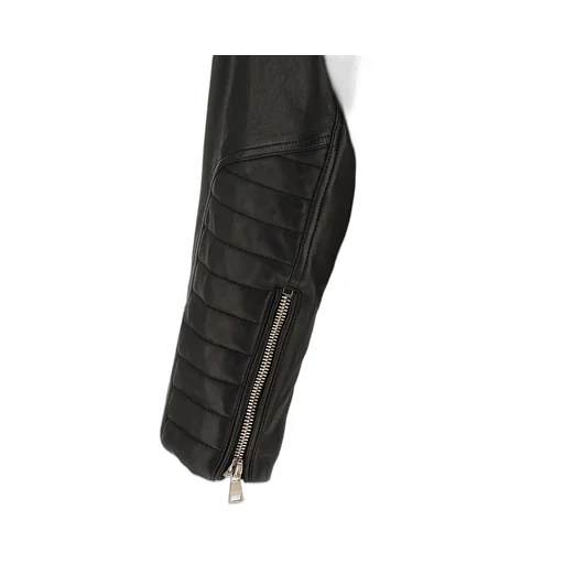 Layered Leather Jacket