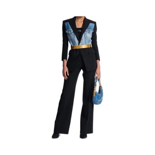 1-Button Panelled Jacket