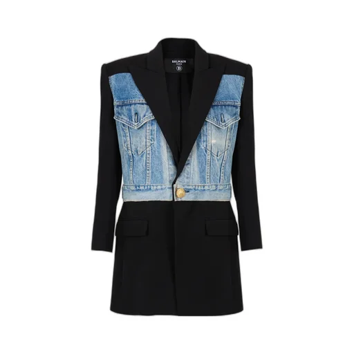 1-Button Panelled Jacket