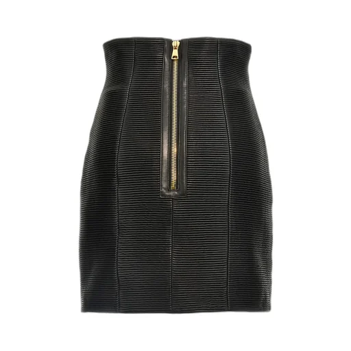 Hw Rolled High-Waist Mini Skirt