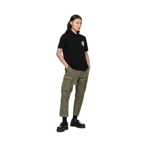 Cropped Cargo Trousers