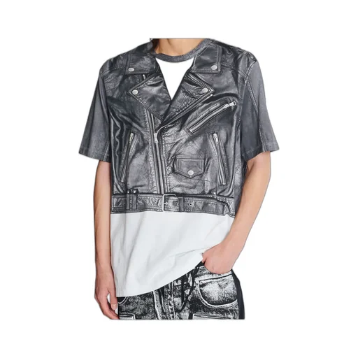 Biker Jacket Print T-Shirt