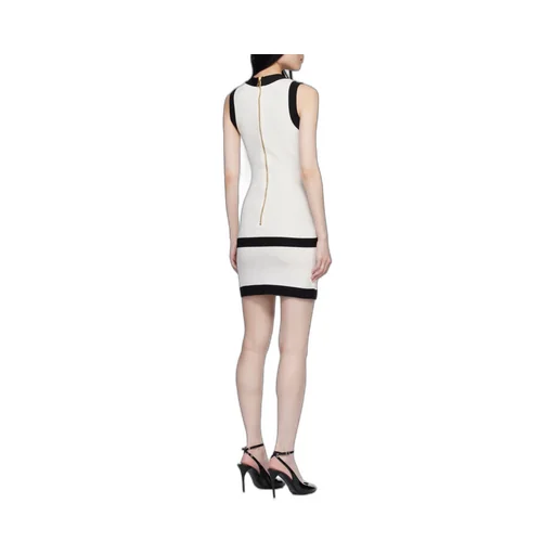 Two-Tone Knit Dress
