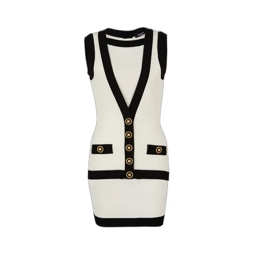 Two-Tone Knit Dress