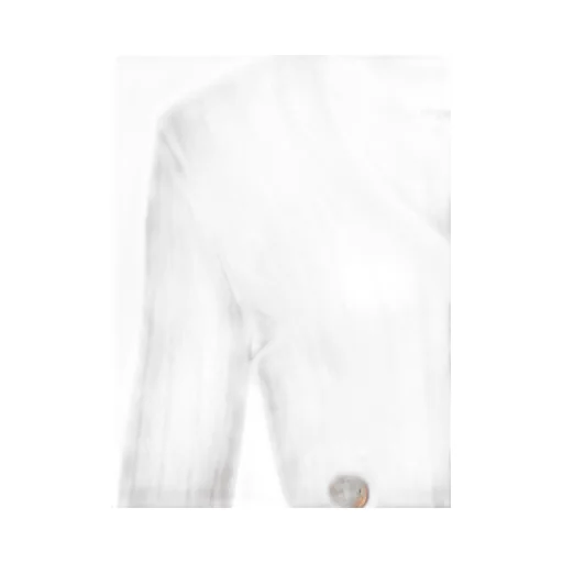 Button Embellished Ribbed Knit Cardigan