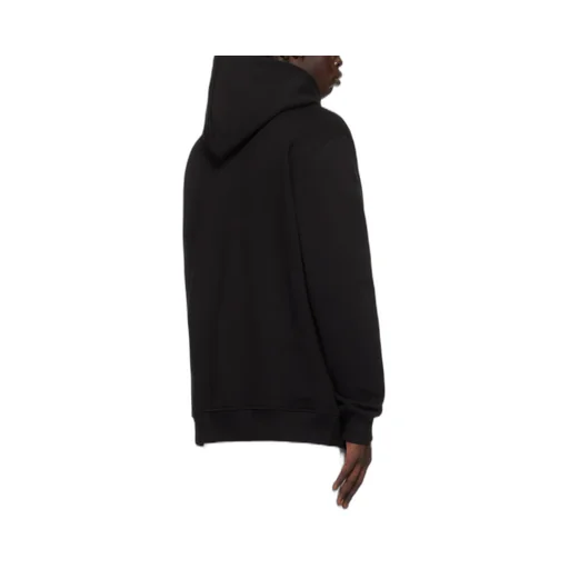 Flocked-Logo Drawstring Hoodie