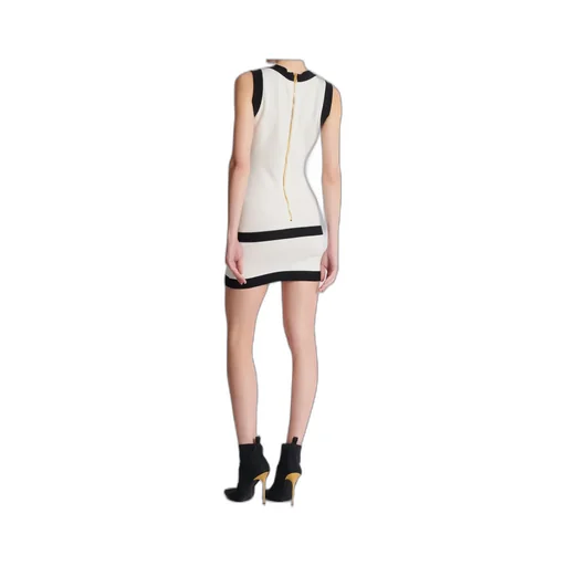 Two-Tone Knit Dress