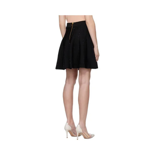 Sparkly Flared Knit Skirt