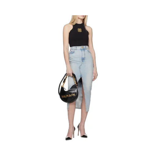Denim Midi Skirt