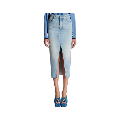 Denim Midi Skirt