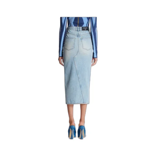 Denim Midi Skirt