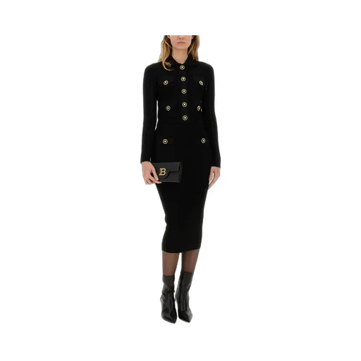 Long Sleeved Cropped Knitted Cardigan