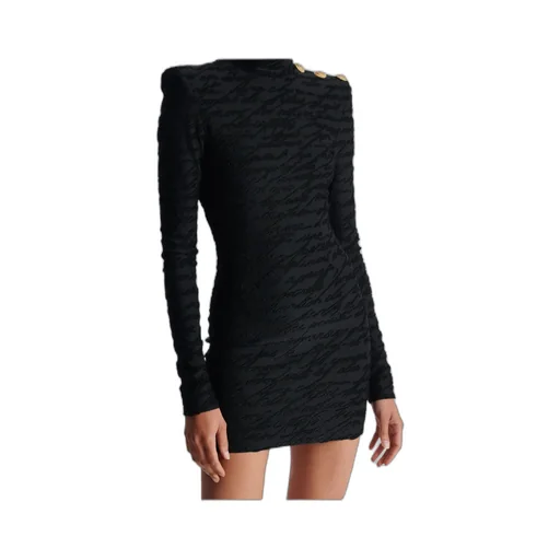 Love Letter Jacquard Short Knit Dress