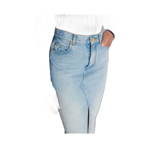 Denim Midi Skirt