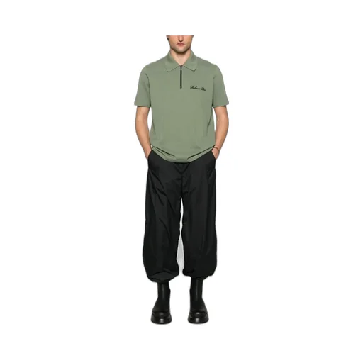 Logo Embroidered Short-Sleeved Polo Shirt