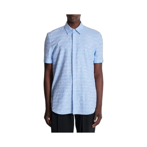 Jacquard Shirt With Print Love Letter
