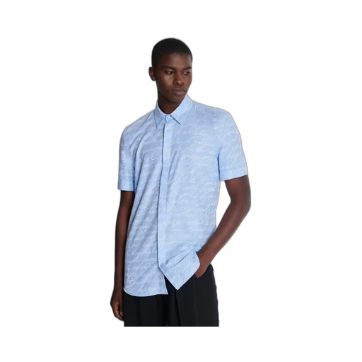 Jacquard Shirt With Print Love Letter