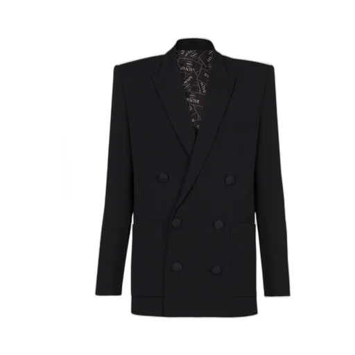 Double-Breasted Buttoned Blazer