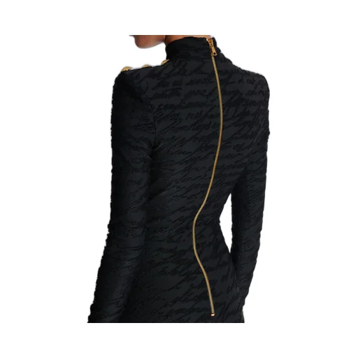Love Letter Jacquard Short Knit Dress