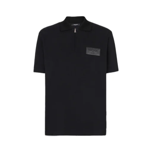 Logo Patch Polo Shirt